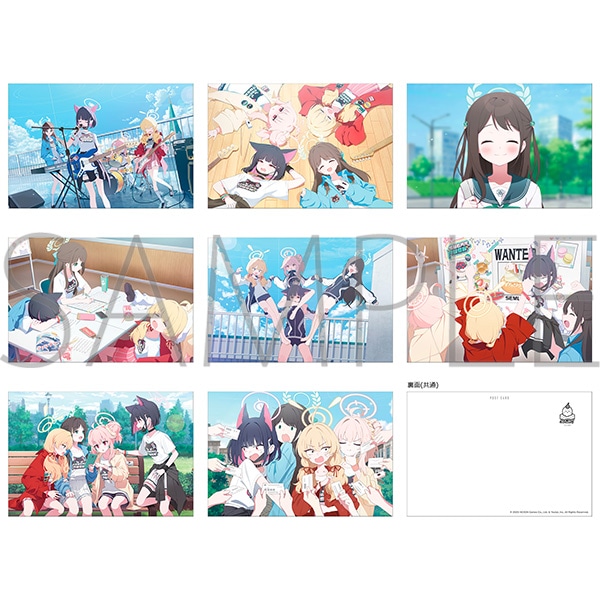 【굿즈-포스트카드】 블루 아카이브 원작판 방과후 디저트부 포스트카드 세트