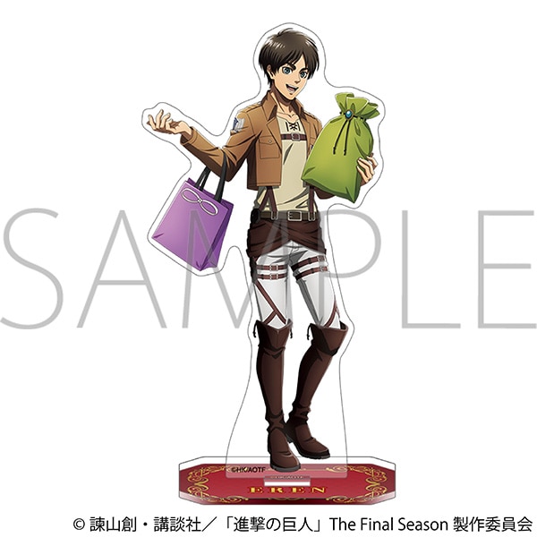 【굿즈-스탠드팝】 진격의 거인 애니판 아크릴스탠드 에렌