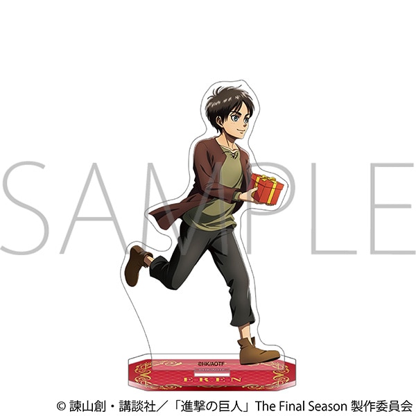 【굿즈-스탠드팝】 진격의 거인 애니판 아크릴스탠드 에렌 (유소년)