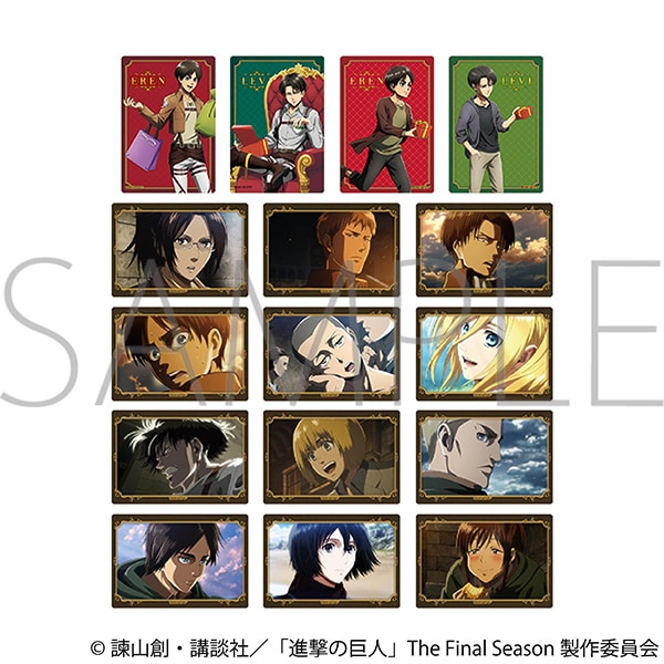 【굿즈-카드】 진격의 거인 애니판 B8 오로라 아트 컬렉션 (랜덤)