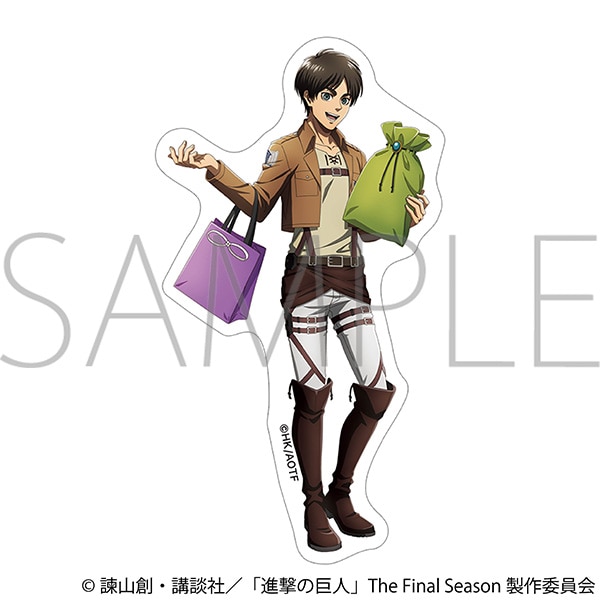 【굿즈-스티커】 진격의 거인 애니판 스티커 에렌