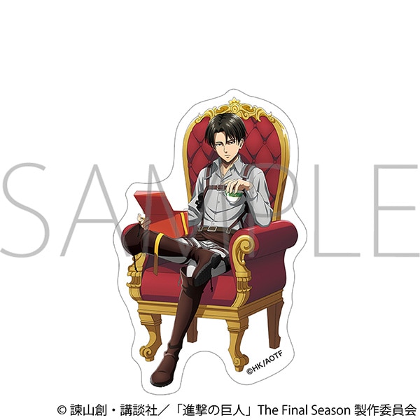 【굿즈-스티커】 진격의 거인 애니판 스티커 리바이