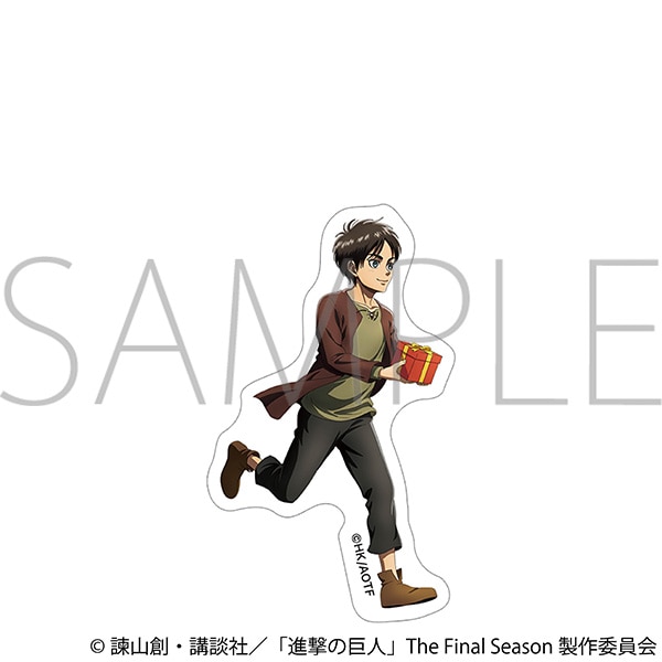 【굿즈-스티커】 진격의 거인 애니판 스티커 에렌 (유소년)