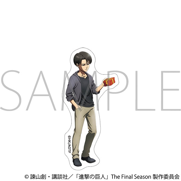 【굿즈-스티커】 진격의 거인 애니판 스티커 리바이 (유소년)
