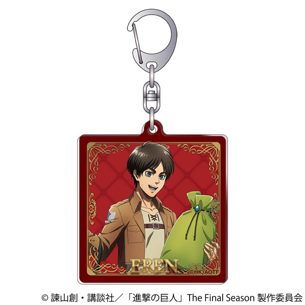 【굿즈-키홀더】 진격의 거인 애니판 아크릴 키홀더 에렌
