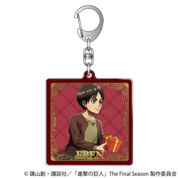 【굿즈-키홀더】 진격의 거인 애니판 아크릴 키홀더 에렌 (유소년)