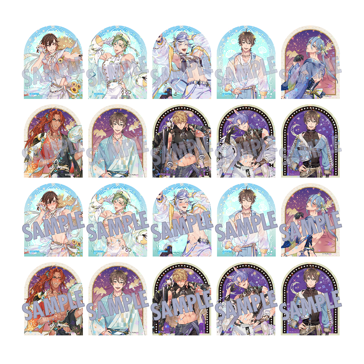 【굿즈-카드】 NU: 카니발 B20 페타 컬렉션 & 한여름의 아이돌 페스티벌, 무지개를 따라, 두개의 달