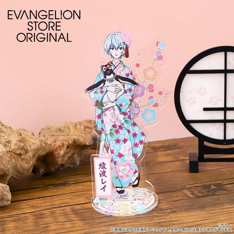 【굿즈-스탠드팝】 에반게리온 아크릴스탠드 레이(기모노)&펜펜