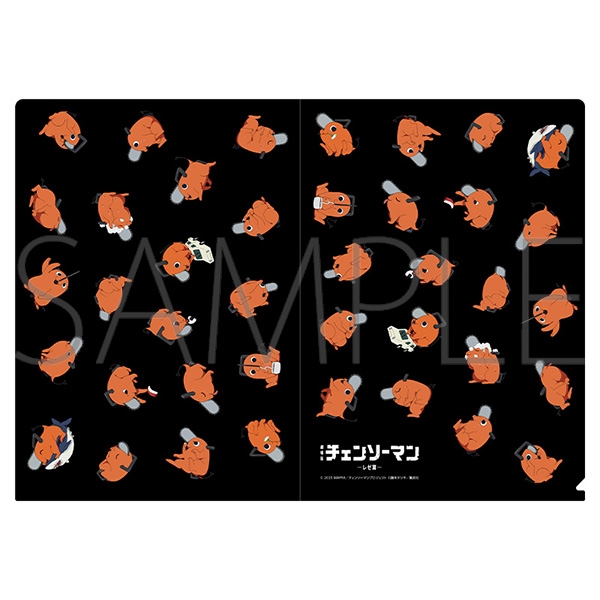 【굿즈-클리어파일】 체인소 맨 극장판 클리어파일 포치타가 잔뜩