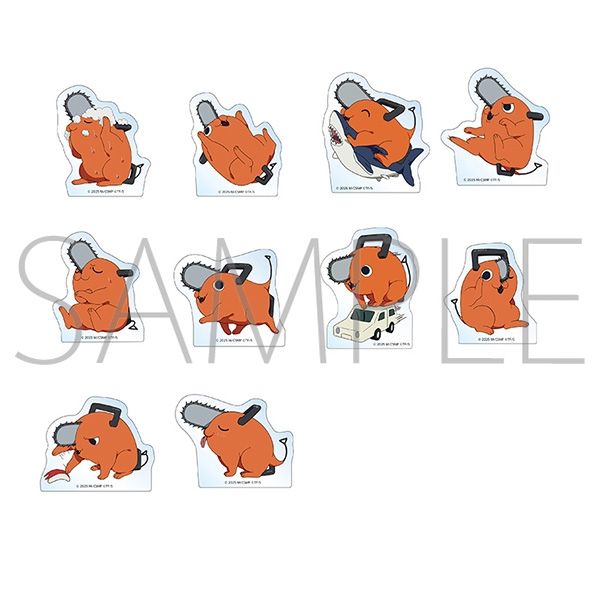 【굿즈-스탠드팝】 체인소 맨 극장판 B10 포치타가 잔뜩 아크릴 미니 피규어 컬렉션B (랜덤)