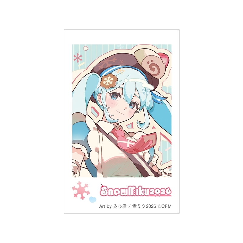 【굿즈-브로마이드】 VOCALOID 체키 프린트 유키 미쿠 Art by 밋쿤