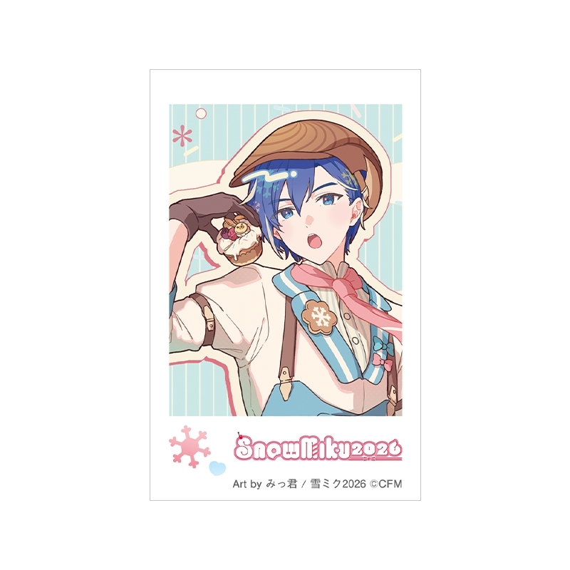 【굿즈-브로마이드】 VOCALOID 체키 프린트 KAITO Art by 밋쿤