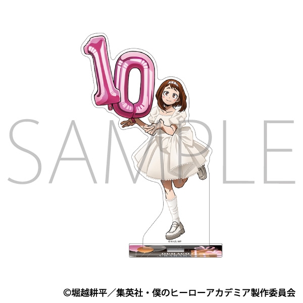 【굿즈-아크릴스탠드】 나의 히어로 아카데미아 애니판 아크릴스탠드 우라라카 오챠코 10주년 스타트 대시