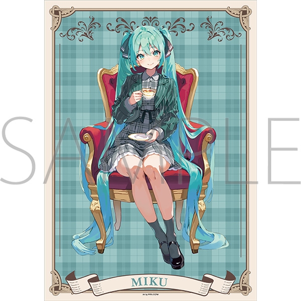 【굿즈-포스터】 VOCALOID 미니 클리어 포스터 하츠네 미쿠