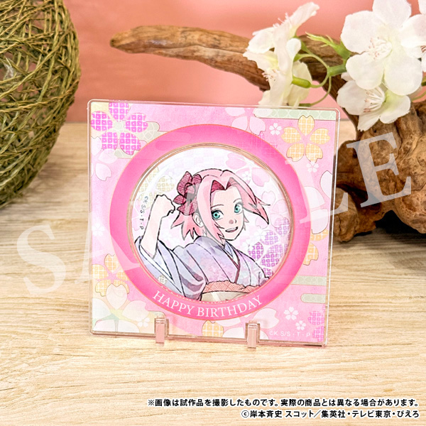【굿즈-뱃지】 나루토 질풍전 받침 포함 캔뱃지 & 하루노 사쿠라