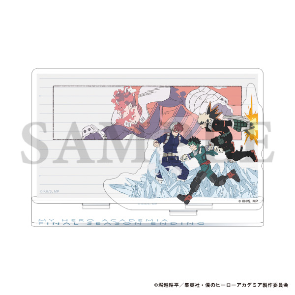 【굿즈-아크릴디오라마】 나의 히어로 아카데미아 아크릴디오라마 & FINAL SEASON ED 미도리야&바쿠고&토도로키&엔데버