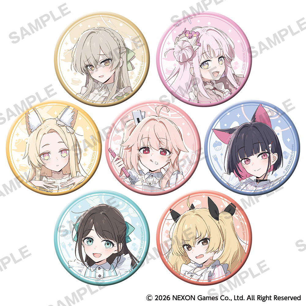 【굿즈-뱃지】 블루 아카이브 POP UP SHOP B7 트레이딩 캔뱃지 pack (랜덤)
