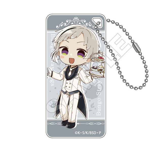 【굿즈-키홀더】 문호 스트레이독스 Sketchu! 버틀러 도미테리아 키체인 Jr. 나카지마 아츠시