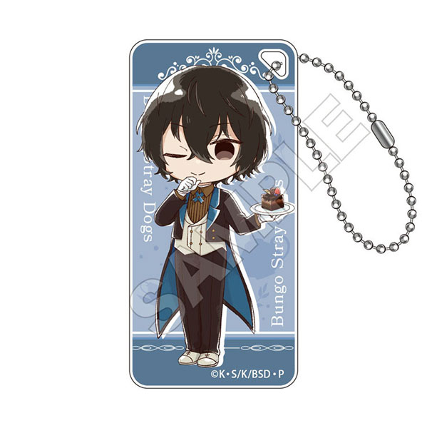 【굿즈-키홀더】 문호 스트레이독스 Sketchu! 버틀러 도미테리아 키체인 Jr. 다자이 오사무