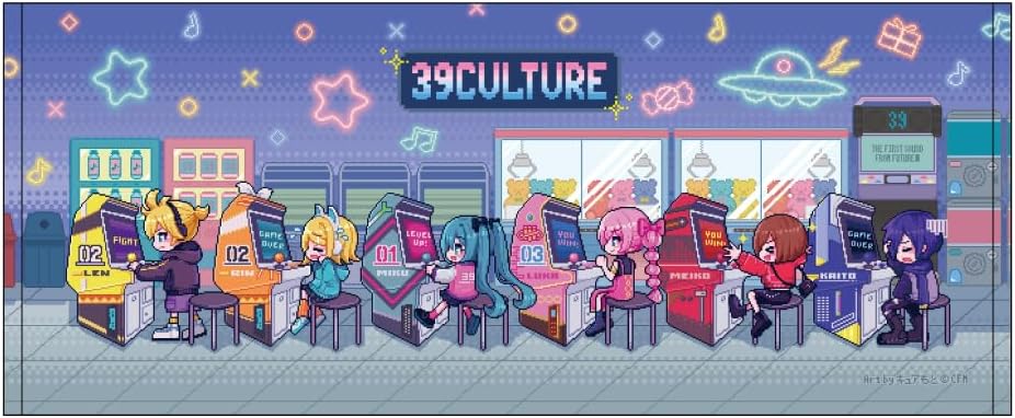 【굿즈-타월】 VOCALOID 39Culture 2025 RETRO 페이스 타월
