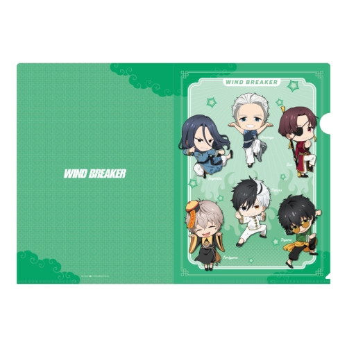 【굿즈-클리어파일】 WIND BREAKER 데포르메 클리어파일 쿵후ver.