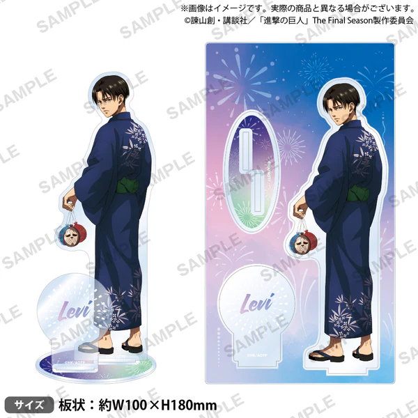 【굿즈-아크릴스탠드】 진격의 거인 아크릴스탠드 유카타ver. 리바이