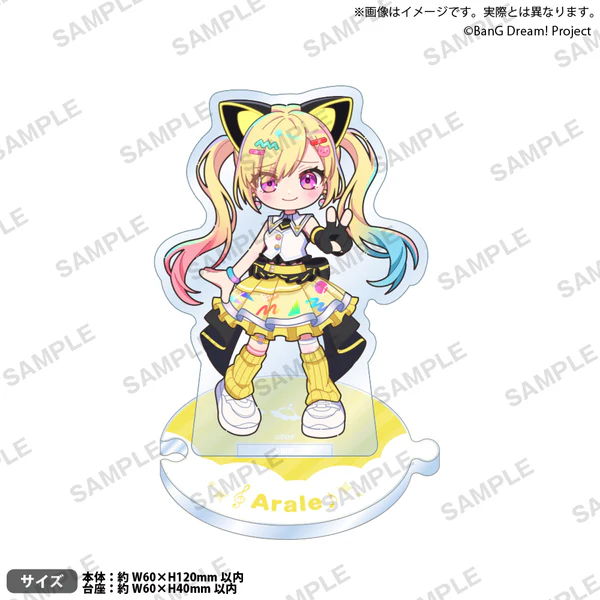 【굿즈-아크릴스탠드】 BanG Dream! 뱅드림! 이어지는 아크릴스탠드 나카마치 아라레 피스ver.