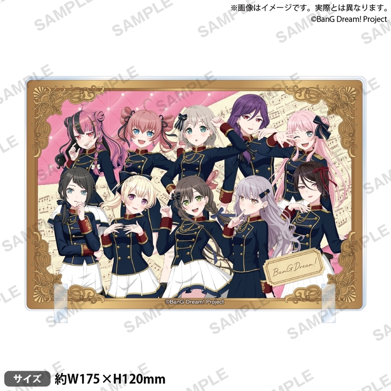 【굿즈-아크릴스탠드】 BanG Dream! 플레이트 아크릴스탠드 Harmony Parade ver.