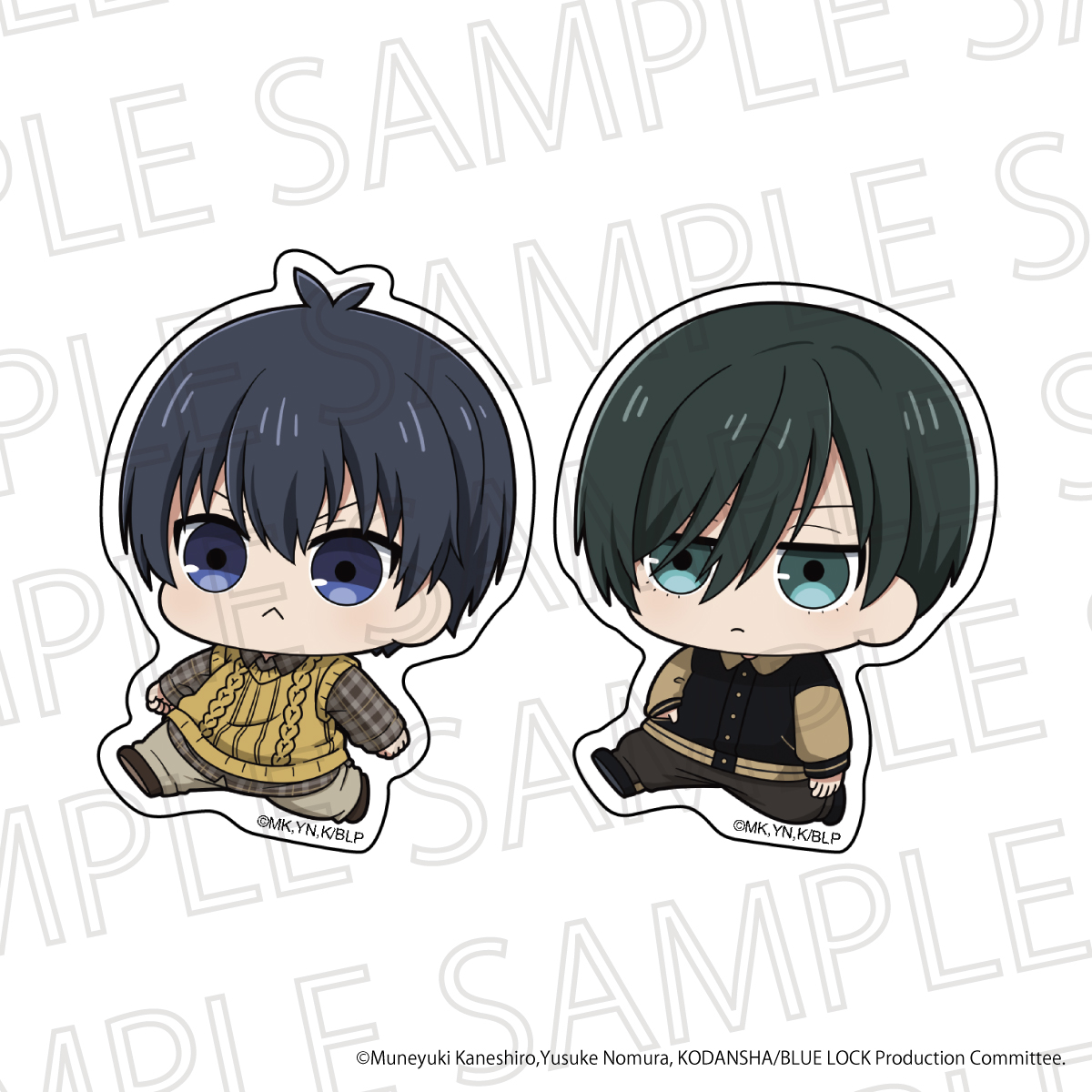 【굿즈-스티커】 블루 록 푸치테쿠 스티커 세트 A : 이사기 요이치&이토시 린
