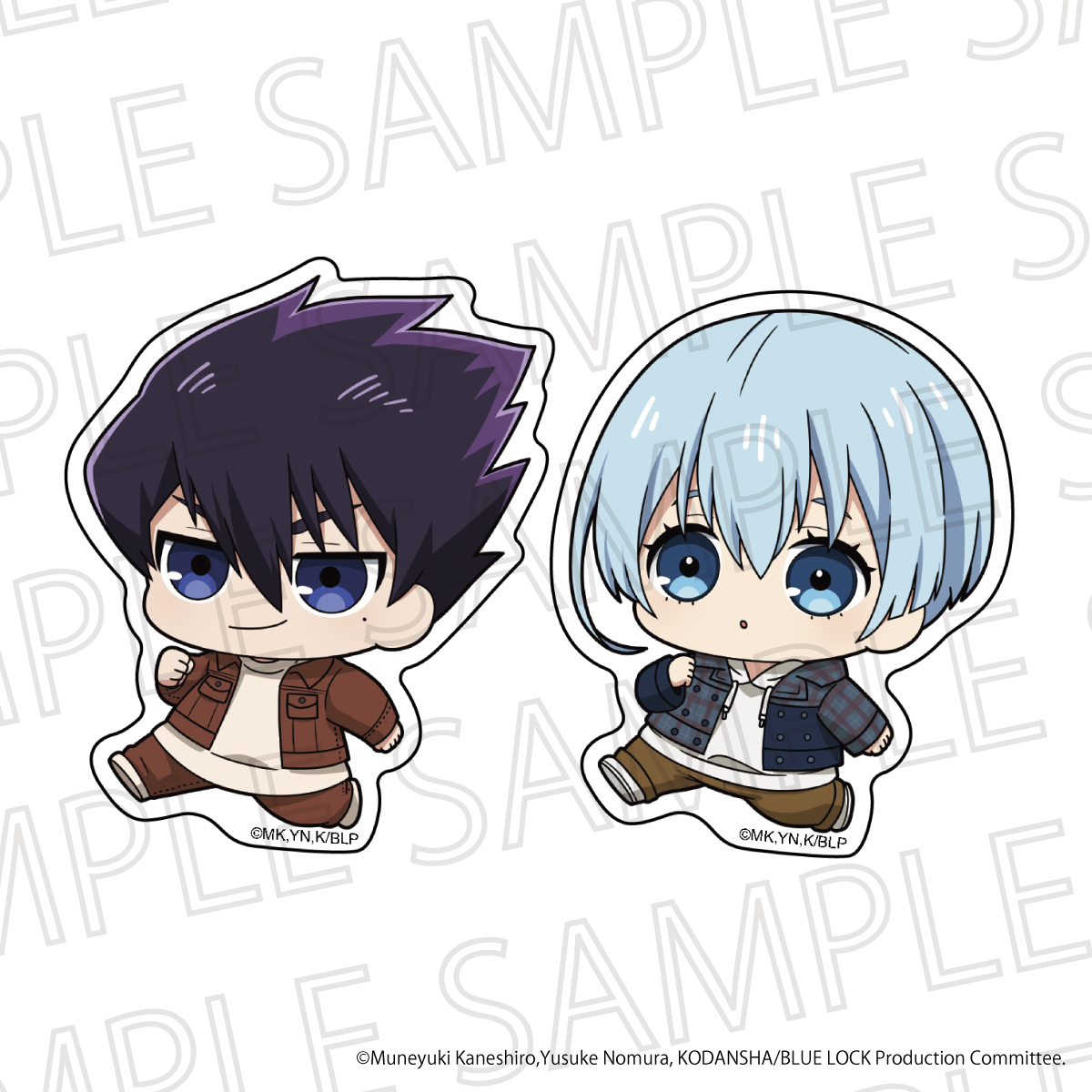 【굿즈-스티커】 블루 록 푸치테쿠 스티커 세트 D : 카라스 타비토&히오리 요우