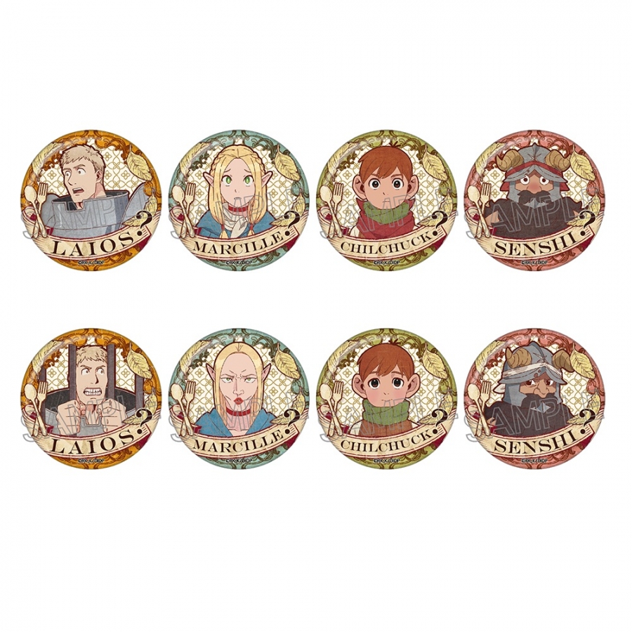 【굿즈-캔뱃지】 던전밥 B8 빈티지 시리즈 캔뱃지 vol.3 셰이프시프터