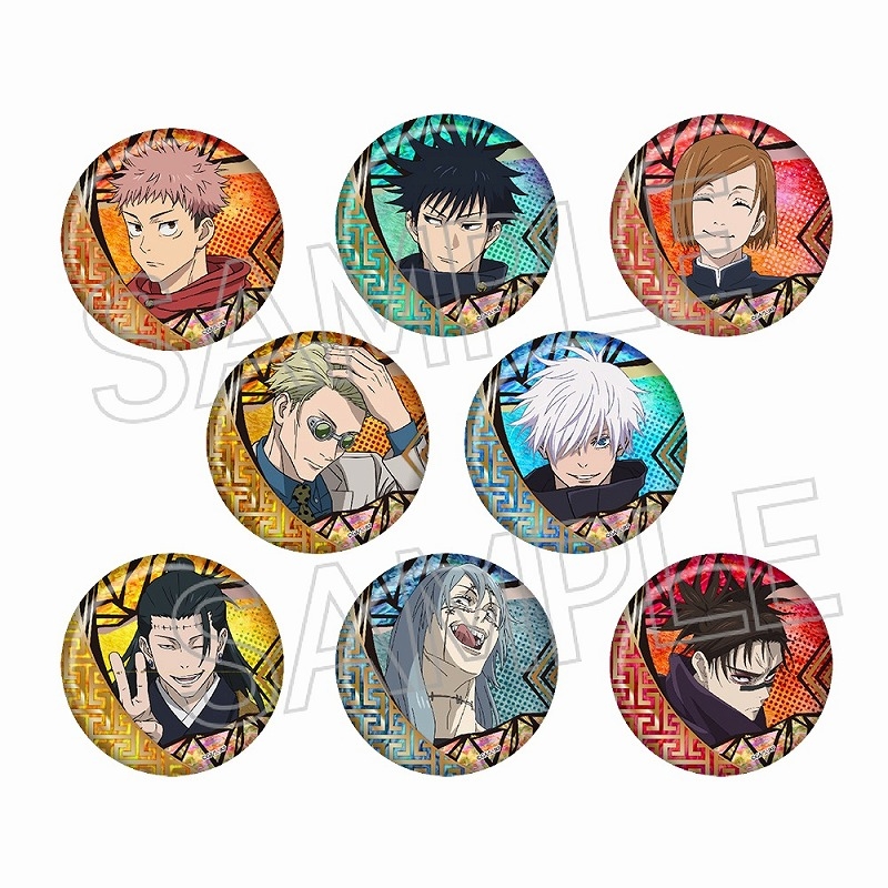 【굿즈-캔뱃지】 주술회전 B8 자개풍 시리즈 금박 캔뱃지 Vol.2 (랜덤)