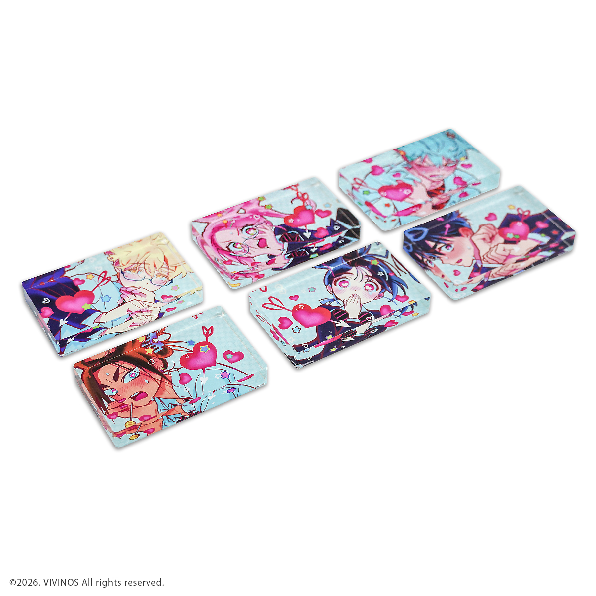 【굿즈-아크릴블럭】 ALIEN STAGE&times;후모코레 미니 아크릴 블록