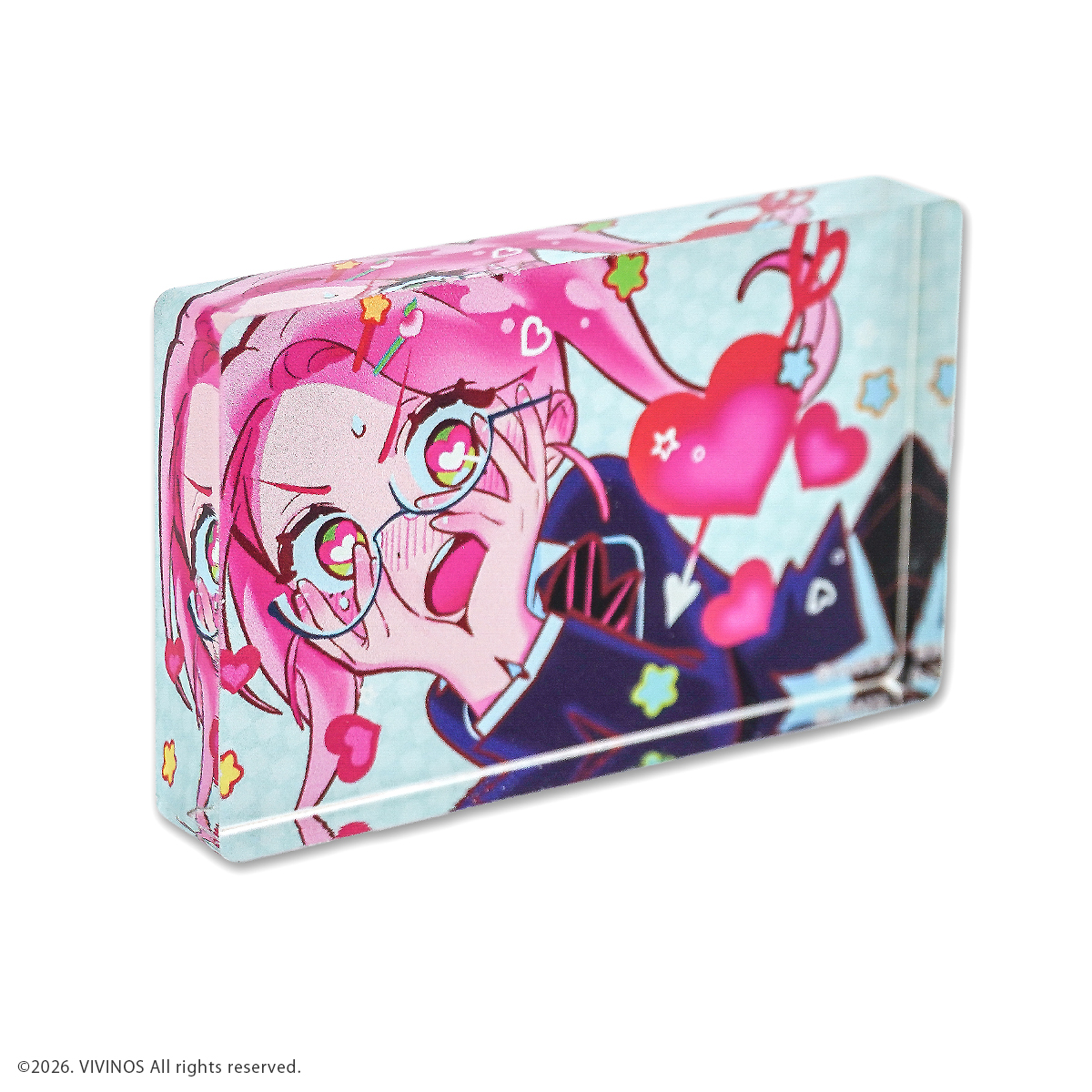 【굿즈-아크릴블럭】 ALIEN STAGE&times;후모코레 미니 아크릴 블록