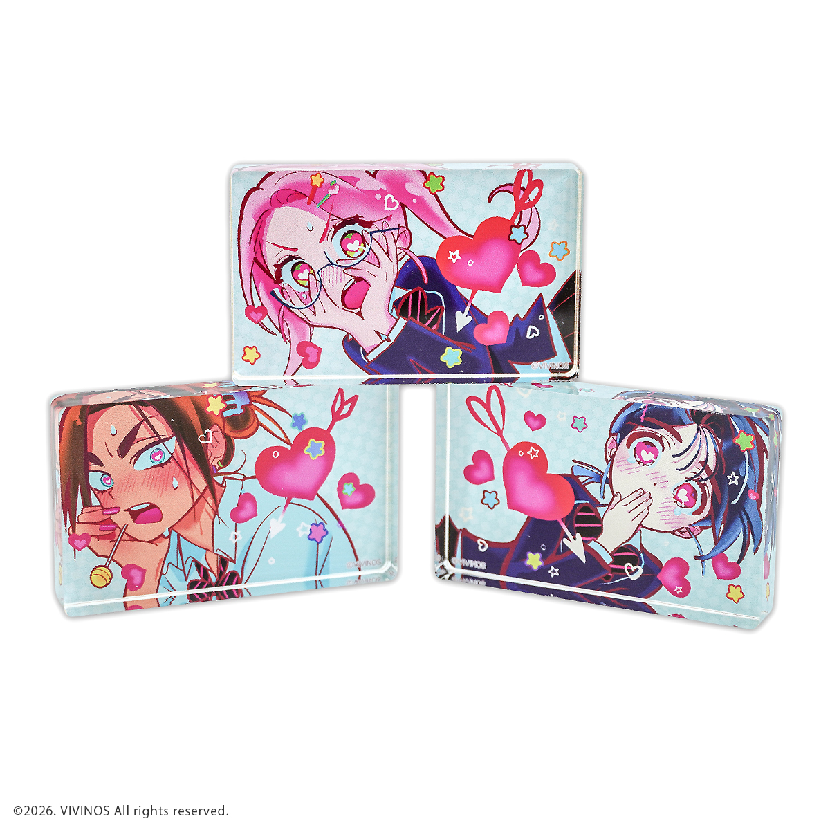 【굿즈-아크릴블럭】 ALIEN STAGE&times;후모코레 미니 아크릴 블록