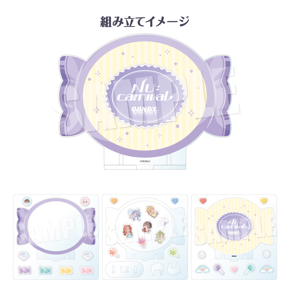 【굿즈-장식품】 NU: 카니발 아크릴 프레임《캔디ver.》TypeA