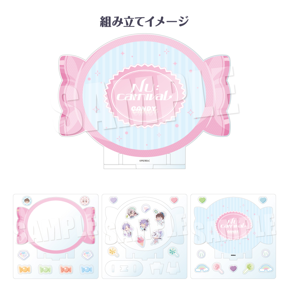 【굿즈-장식품】 NU: 카니발 아크릴 프레임《캔디ver.》TypeB