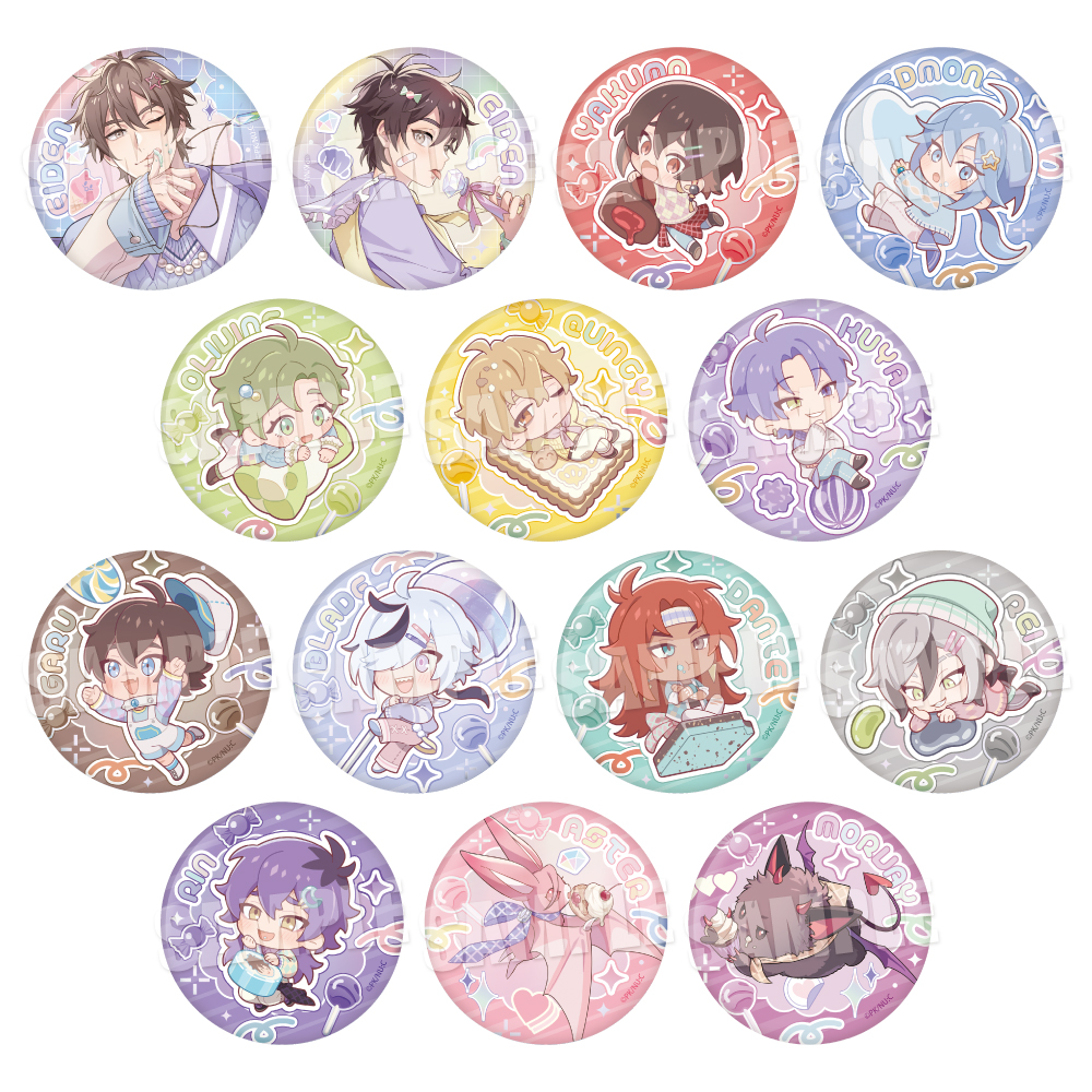 【굿즈-뱃지】 NU: 카니발 트레이딩 오로라 캔뱃지《캔디ver.》