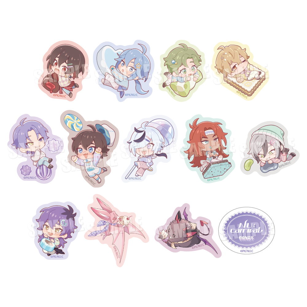 【굿즈-씰】 NU: 카니발 플레이크 씰 vol.5《캔디ver.》