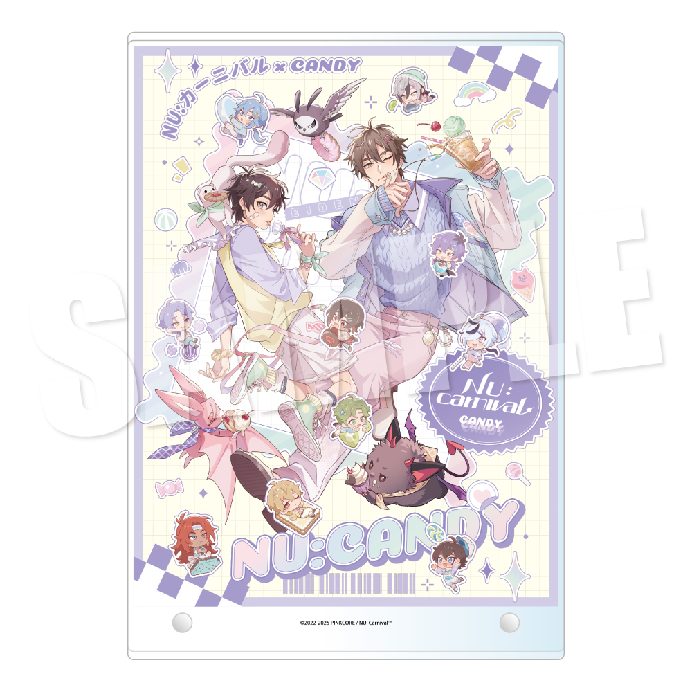 【굿즈-장식품】 NU: 카니발 아크릴판넬《캔디ver.》