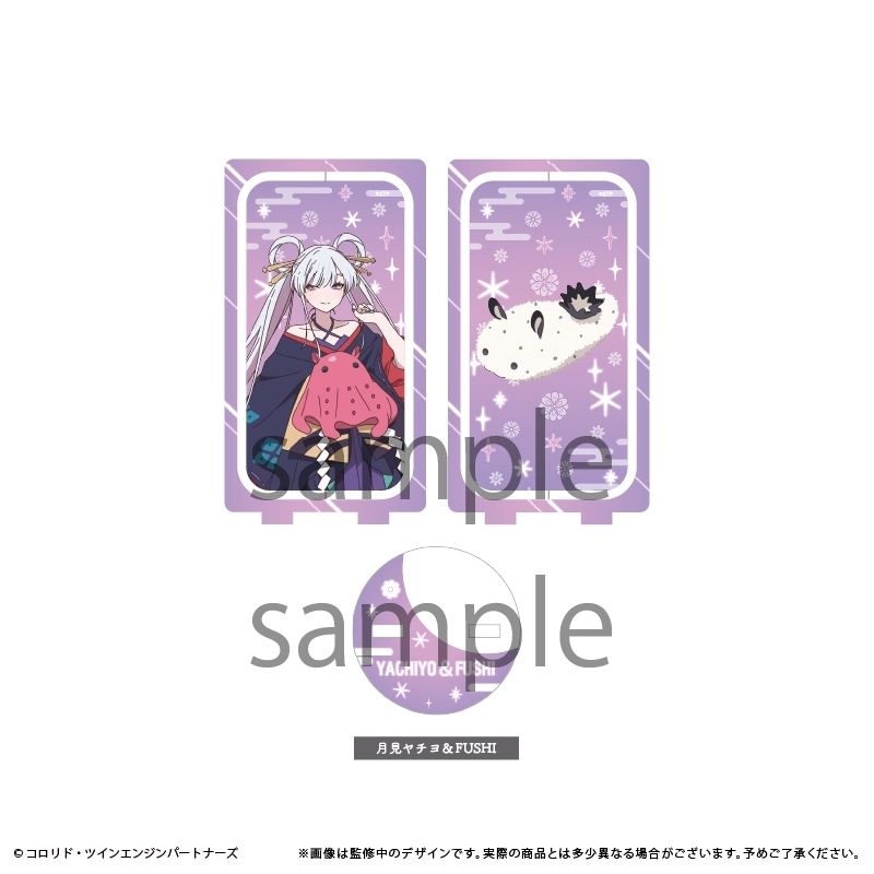 【굿즈-아크릴스탠드】 초 가구야 공주! 회전 아크릴스탠드 야치요&FUSHI