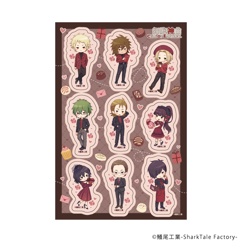 【굿즈-스티커】 세포신곡 PETANT 스티커 그래프아트 발렌타인ver.