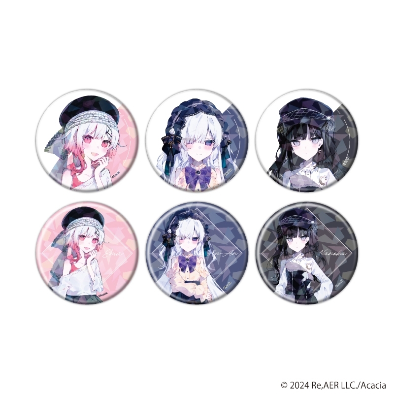 【굿즈-뱃지】 마법소녀의 마녀재판 B6 홀로그램 캔뱃지 57mm (신규 일러스트) (랜덤)