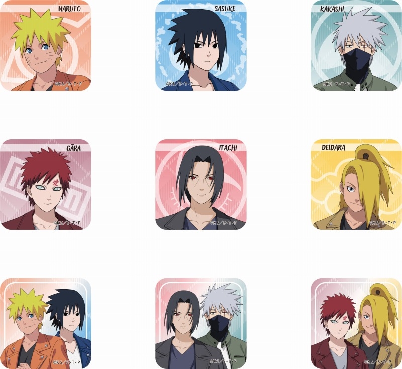 【굿즈-마그넷】 나루토 질풍전 B9 트레이딩 아크릴 마그넷