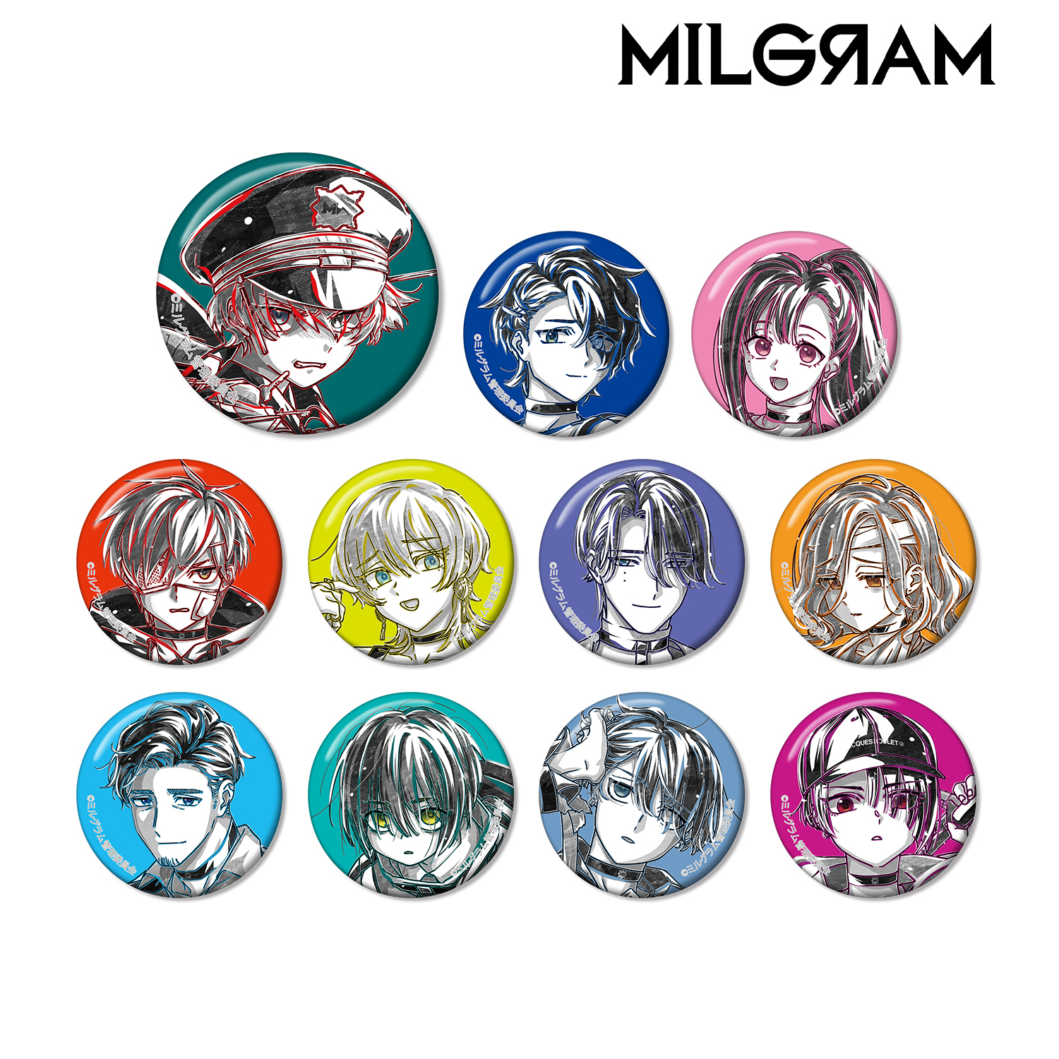 【굿즈-뱃지】 MILGRAM B11 Ani-Art BLACK LABEL 트레이딩 캔뱃지