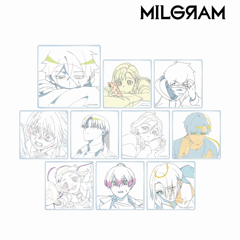 【굿즈-카드】 MILGRAM 트레이딩 원화 아크릴 카드ver.B