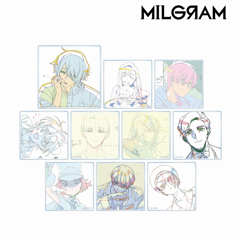 【굿즈-카드】 MILGRAM 트레이딩 원화 아크릴 카드ver.C