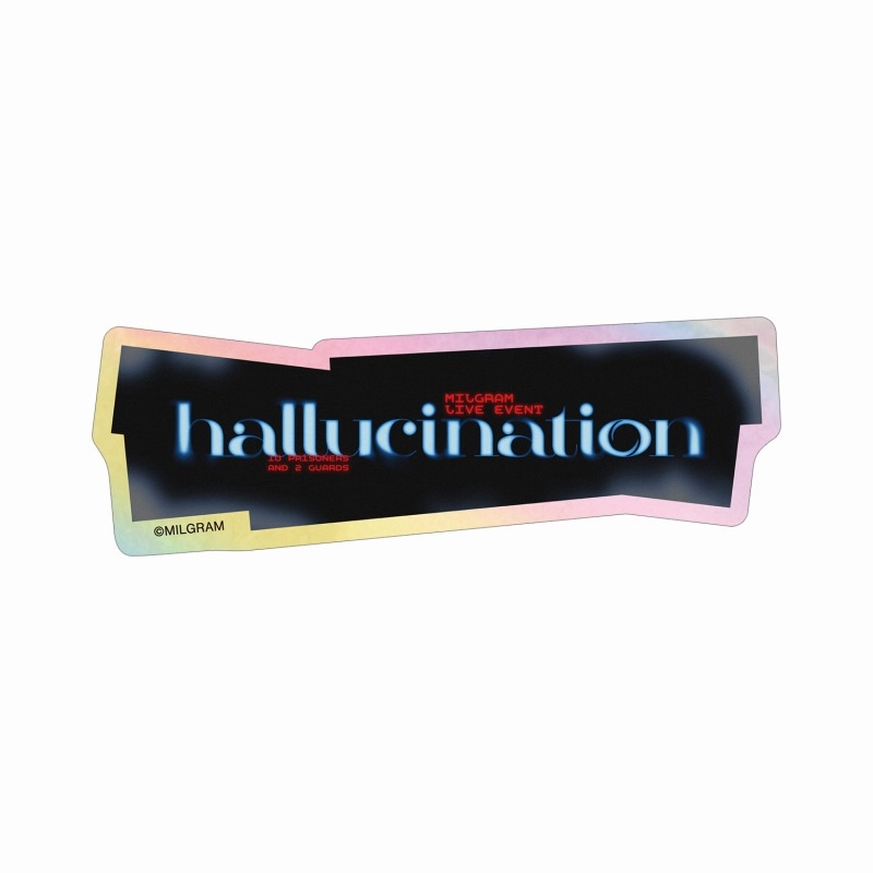 【굿즈-스티커】 MILGRAM LIVE EVENT hallucination 로고 오로라 스티커