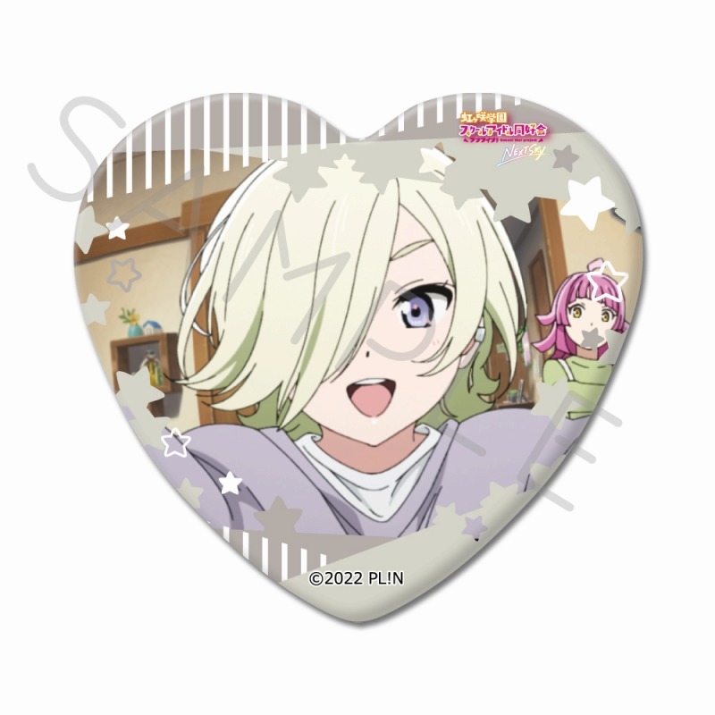 【굿즈-캔뱃지】 러브라이브! 니지가사키학원 NEXT SKY 하트형 캔뱃지K/미아 테일러