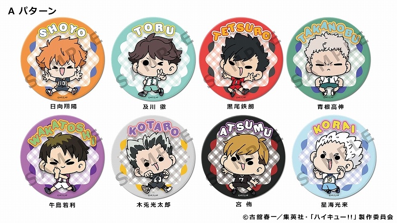 【굿즈-캔뱃지】 하이큐!! B8 mochocho Vol.2 트레이딩 빅 캔뱃지 A